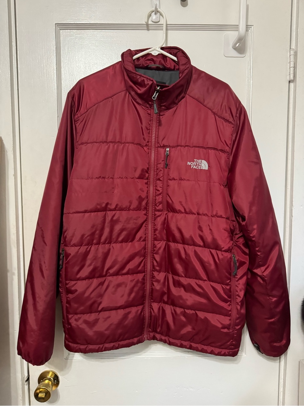 The North Face Men's XL Maroon Insulated Primaloft Quilted Jacket